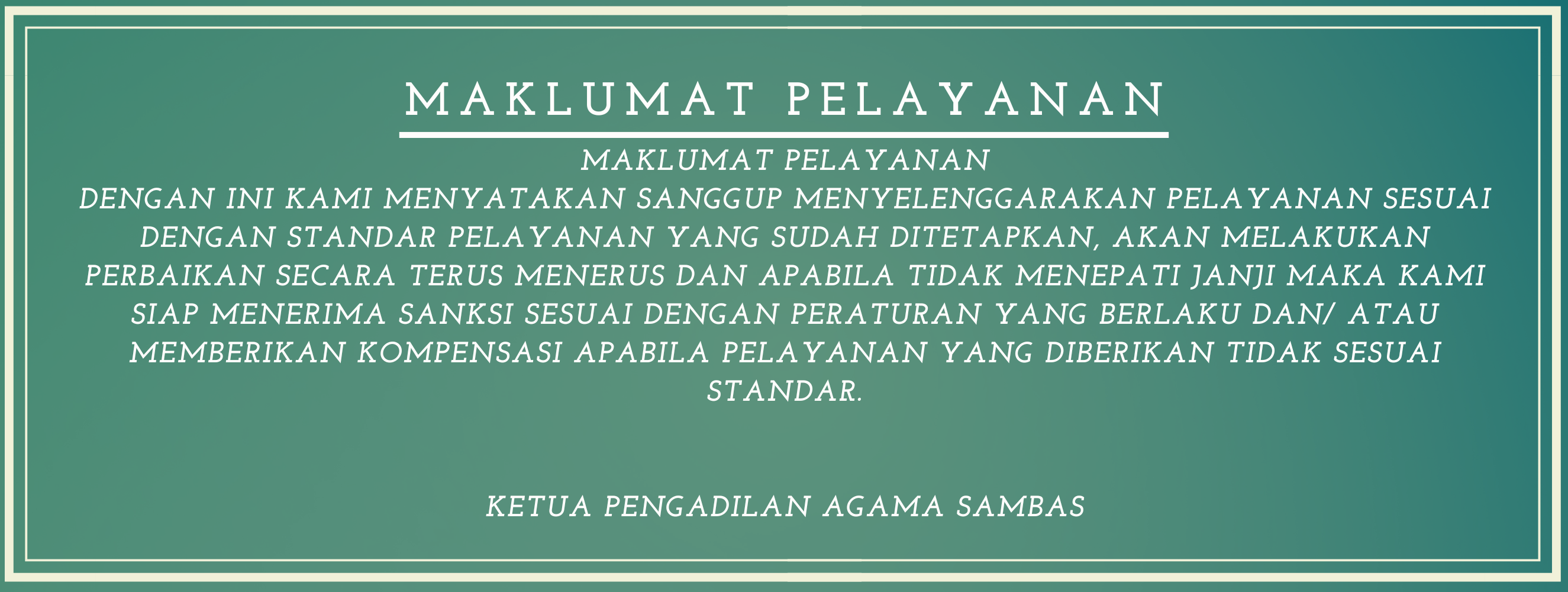 Makmulmat layanan