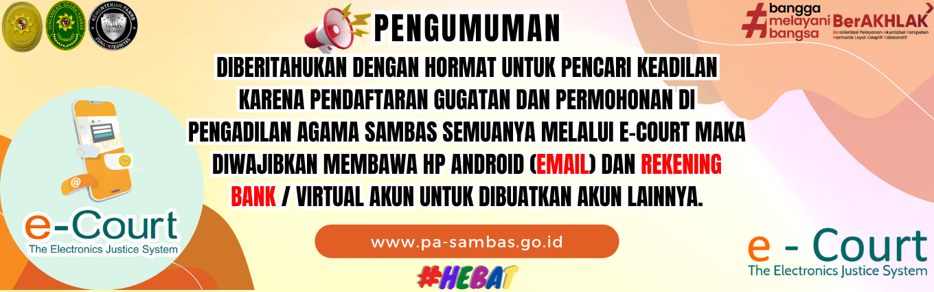 Pengumuman E-Court