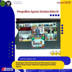 Bimbingan Teknis Kaum Rentan Berhadapan Dengan Hukum Bagi Tenaga Teknis Di Lingkungan Peradilan Agama