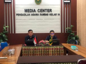 Pengadilan Agama Sambas Mengikuti Rakoor Melalui Zoom Meeting Tentang Revisi Antar Satker Pada Wilayah PTA Pontianak