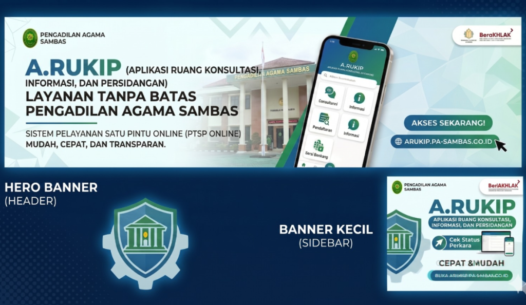 Dukung Program PTSP Online, PA Sambas Luncurkan Aplikasi A-RUKIP